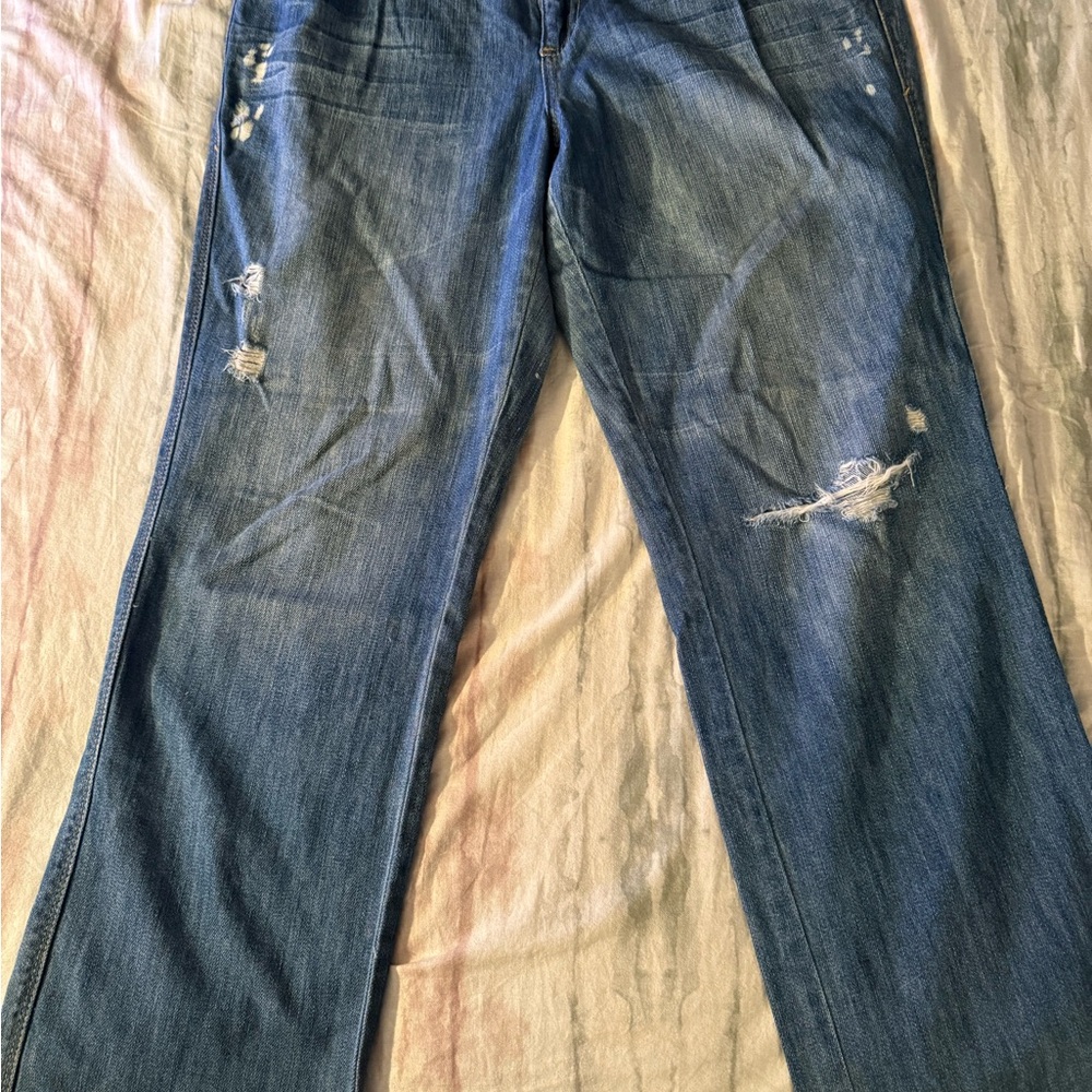 New York & Company Boyfriend Low Rise Straight Jeans